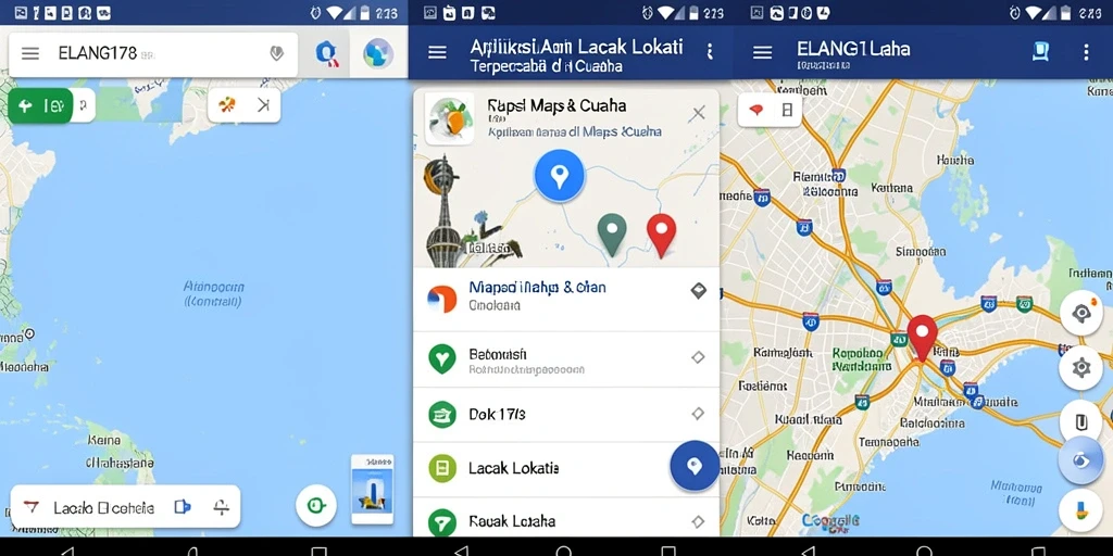 Antarmuka utama ELANG178 yang menampilkan pelacakan lokasi dengan jelas.